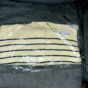 Alex mill button-black striped sweater in cotton

Ivory/dark navy